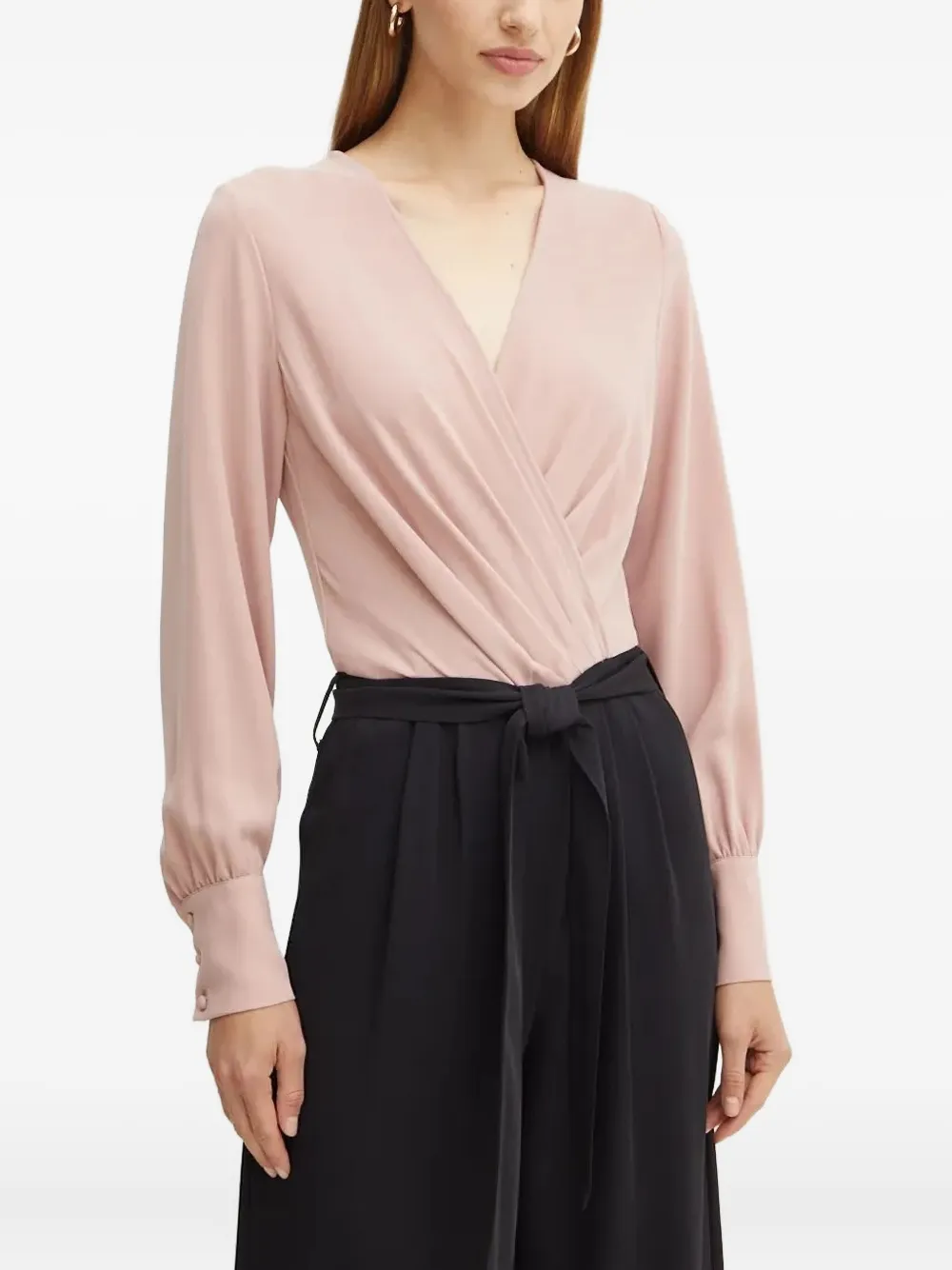 Silvian Heach jumpsuit plisado con cinturón | rosado | Image 1