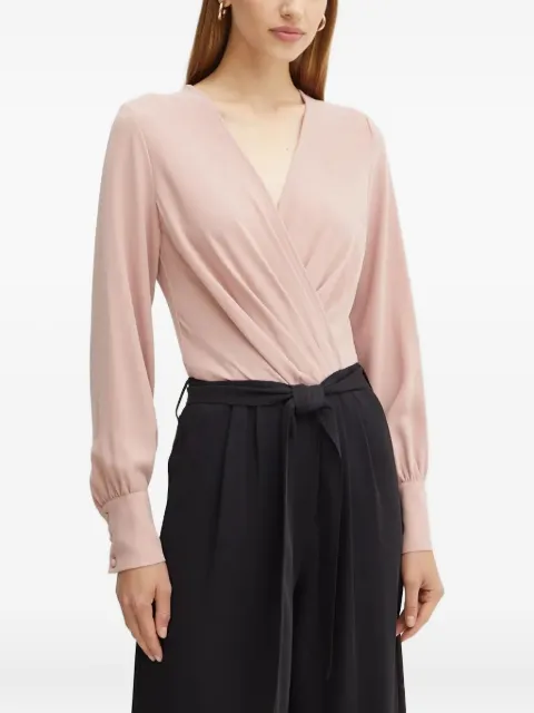 Silvian Heach pleated belted jumpsuit