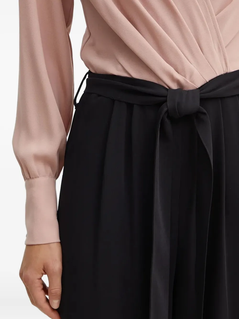 Silvian Heach Geplooid jumpsuit met ceintuur Roze