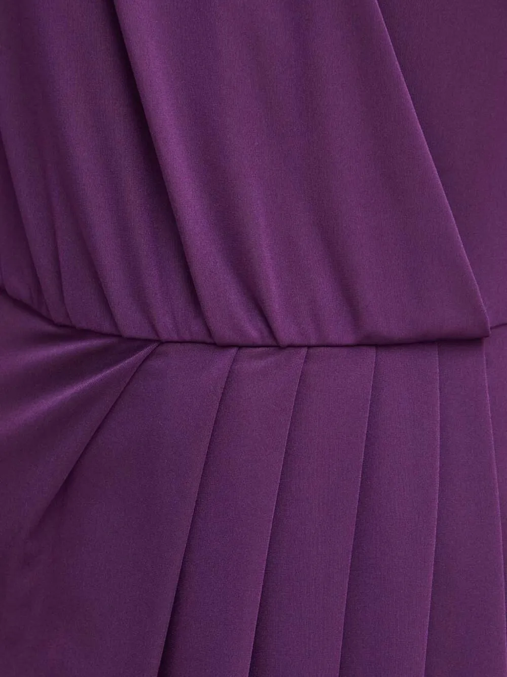 Silvian Heach Draped Long-sleeve Dress In Purple