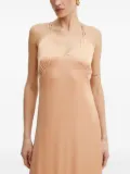 Silvian Heach cross-back tiered maxi dress - Neutrals