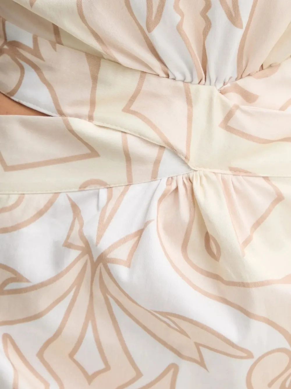 Silvian Heach Ouelle jurk met halternek Beige