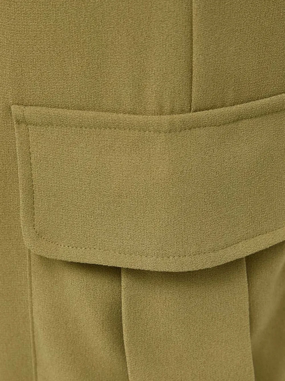 Silvian Heach Pocket-cuffed Trousers In Green