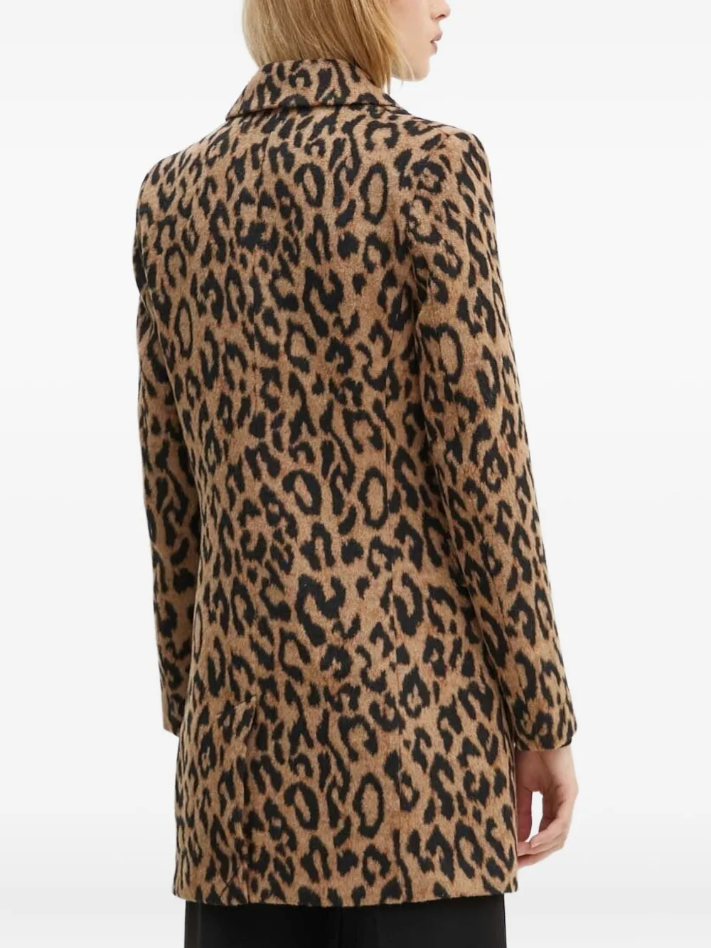 Silvian Heach leopard-pattern coat | Single Breasted Coats | Image 2