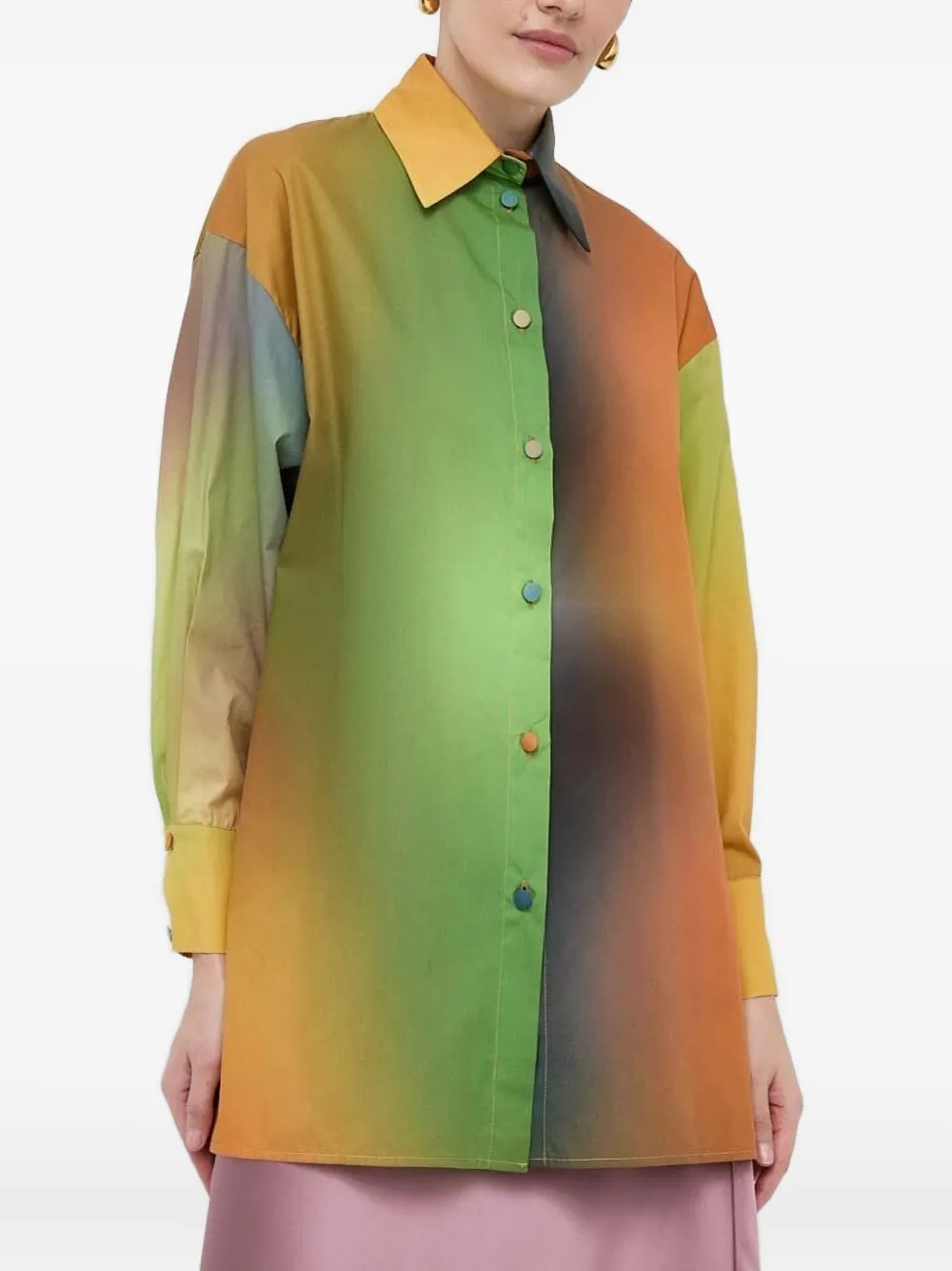 Silvian Heach Katoenen blouse Groen
