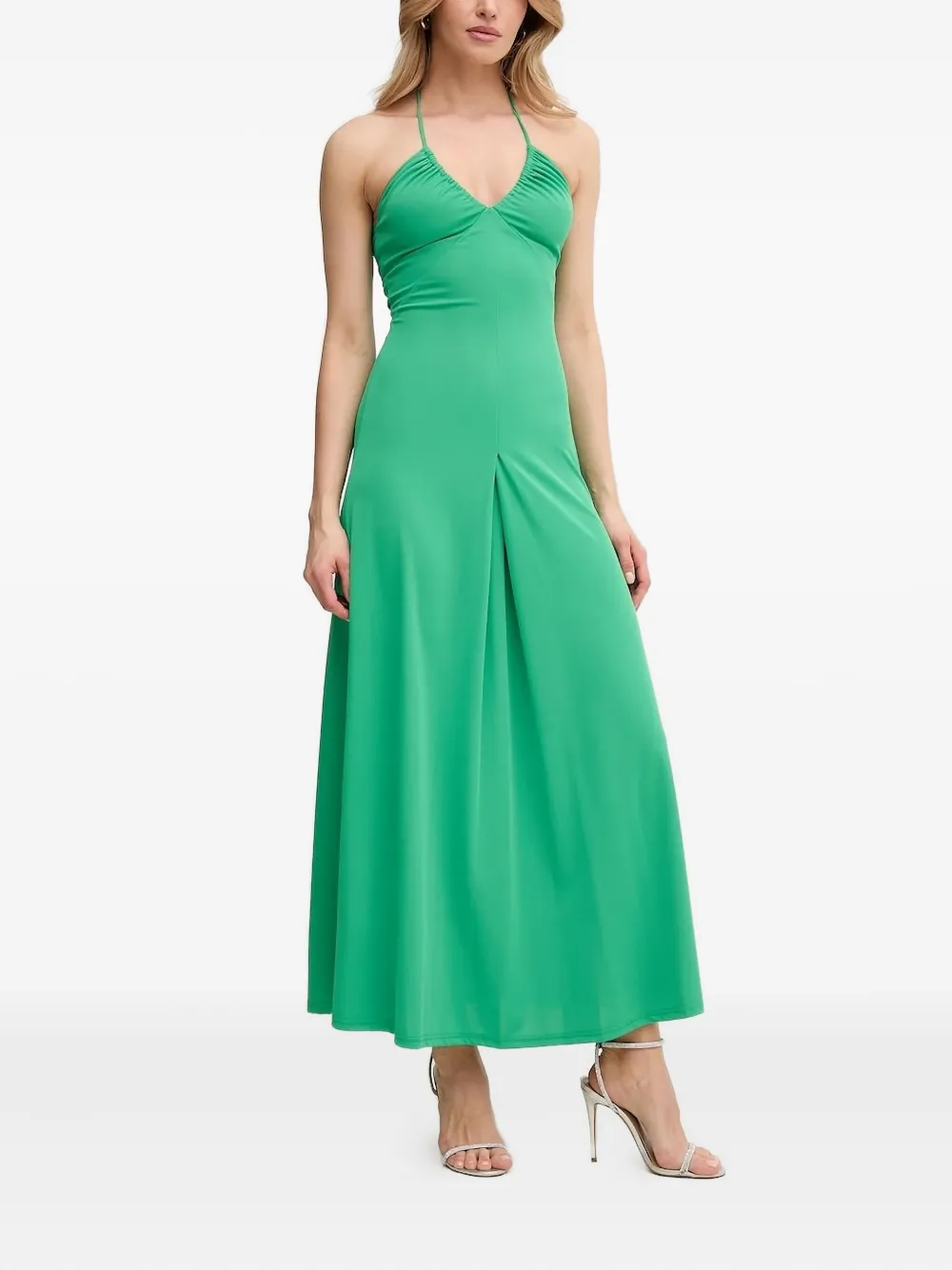Silvian Heach Maxi-jurk met halternek Groen