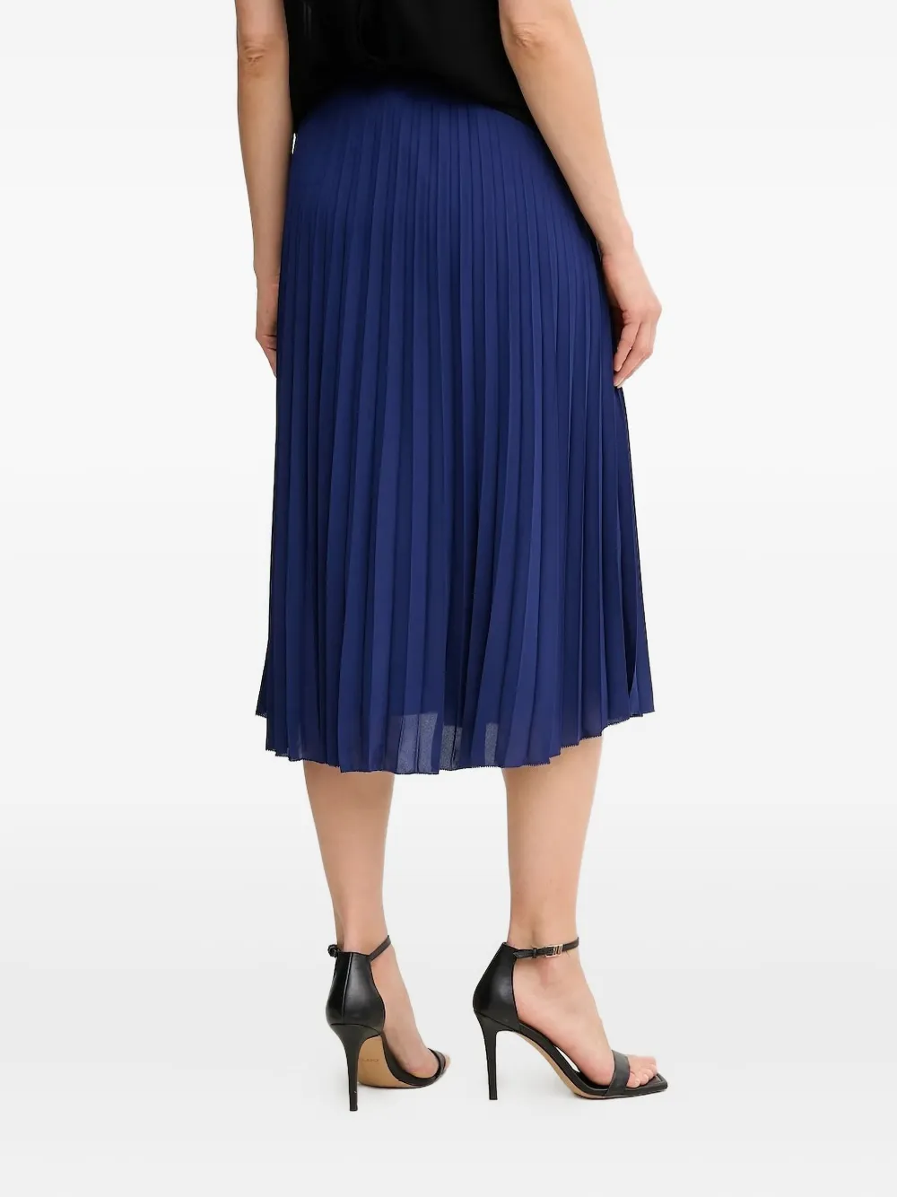 Silvian Heach Pleated Midi Skirt In Blue