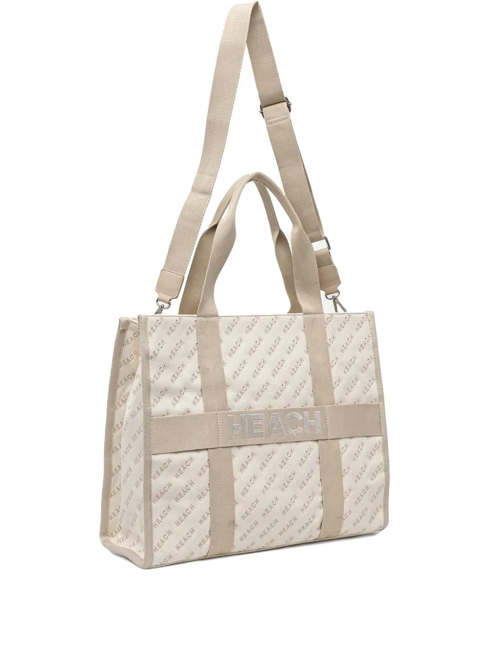 Silvian Heach Logo-plaque Tote Bag In Neutral