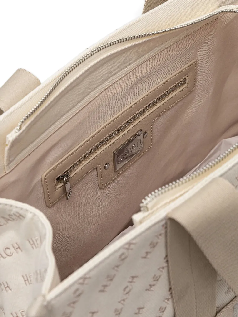 Silvian Heach Logo-plaque Tote Bag In Neutral