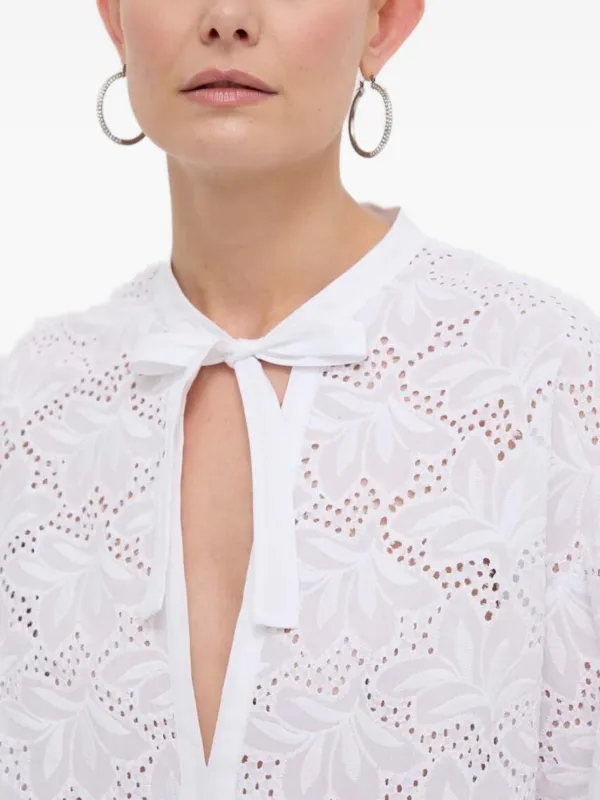 Silvian Heach カットアウト ブラウス | ホワイト | FARFETCH JP