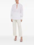 Silvian Heach cut-out details blouse - White