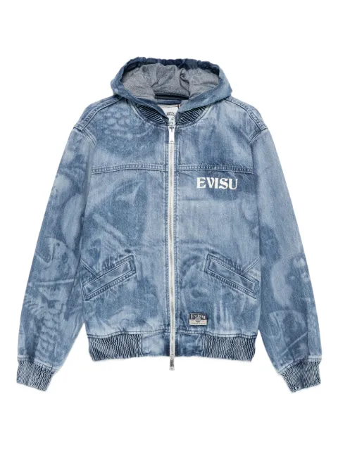 EVISU Moletom de capuz com zíper