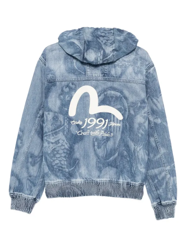 EVISU ジップアップ パーカー | ブルー | FARFETCH JP