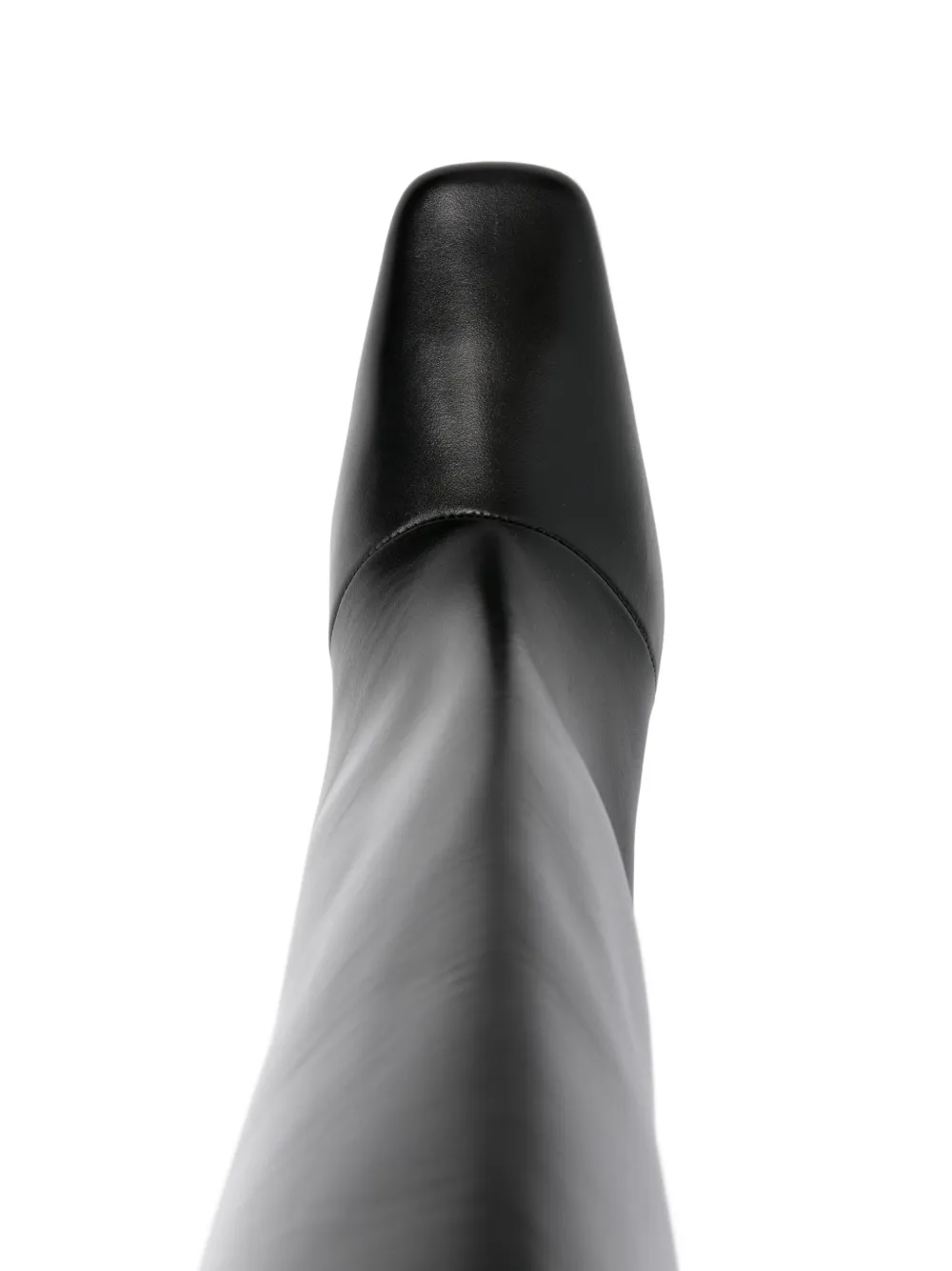 Coperni 90mm Bridge calf leather square-toe boots Black