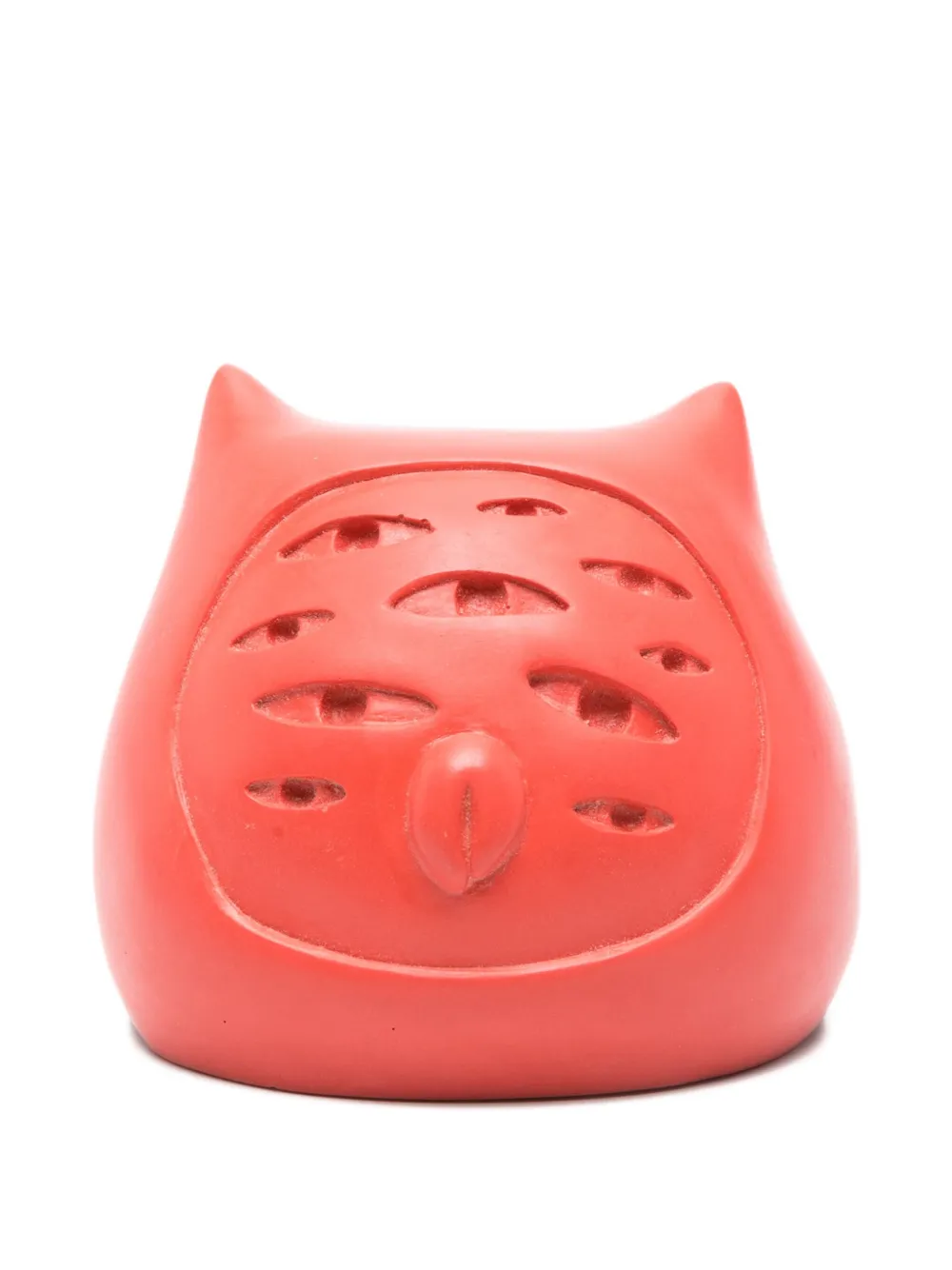 Charles Jeffrey Loverboy multiple-eyes owl-shaped bookend | Red | Image 1