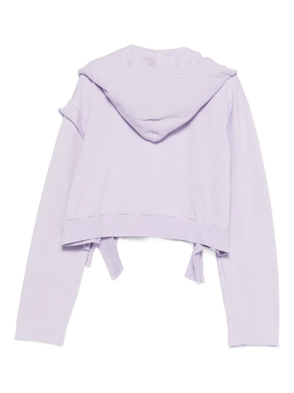 Ottolinger Distressed Zip-up Hoodie In Purple
