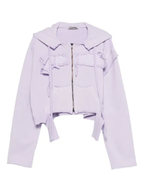 Ottolinger distressed zip-up hoodie