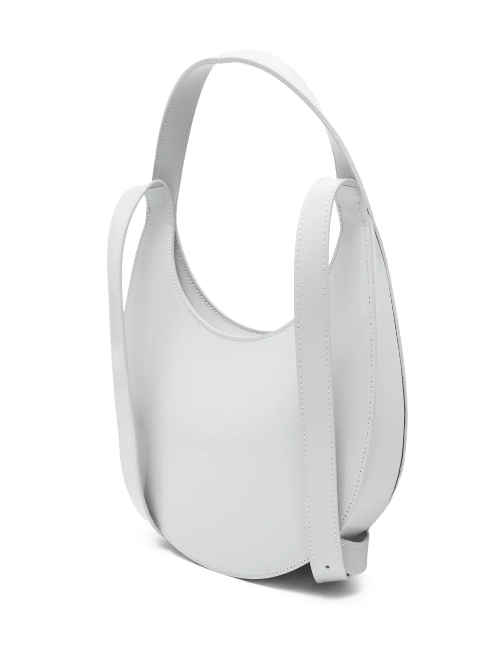 Coperni Swipe leather backpack Grijs