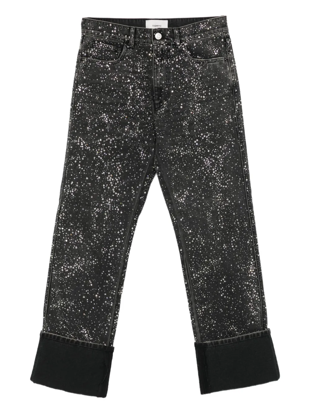 Coperni crystal-embellished boyfriend jeans Zwart