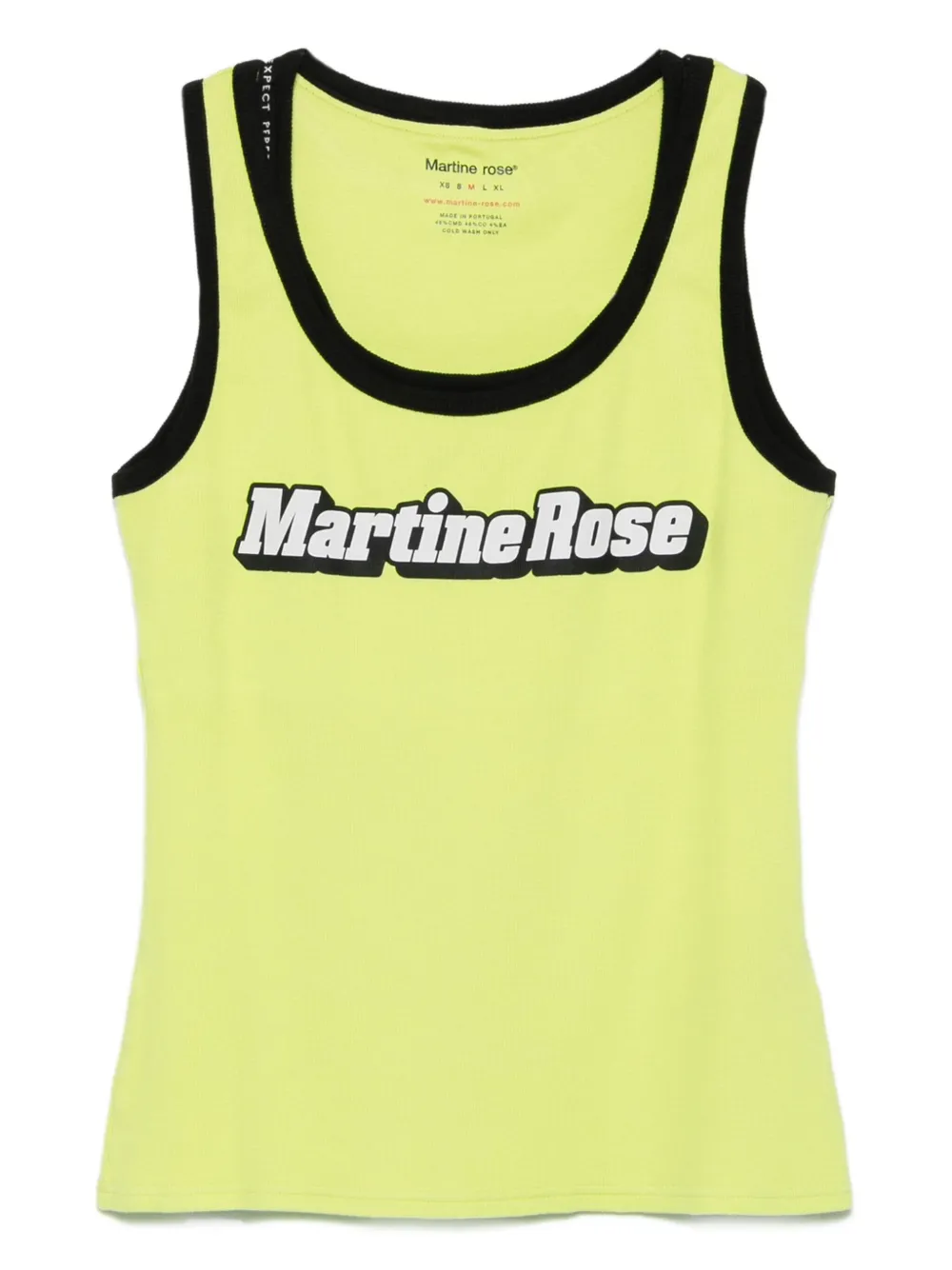 Martine Rose logo-print sleeveless tank top Groen