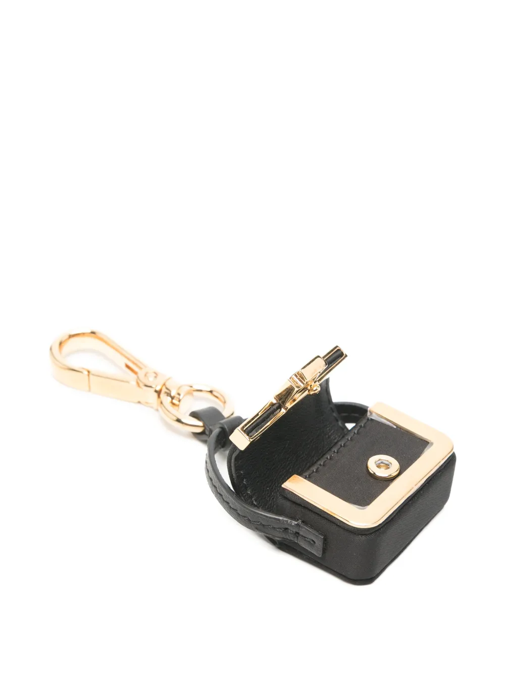 FENDI Pico Baguette sleutelhanger met bedel Zwart