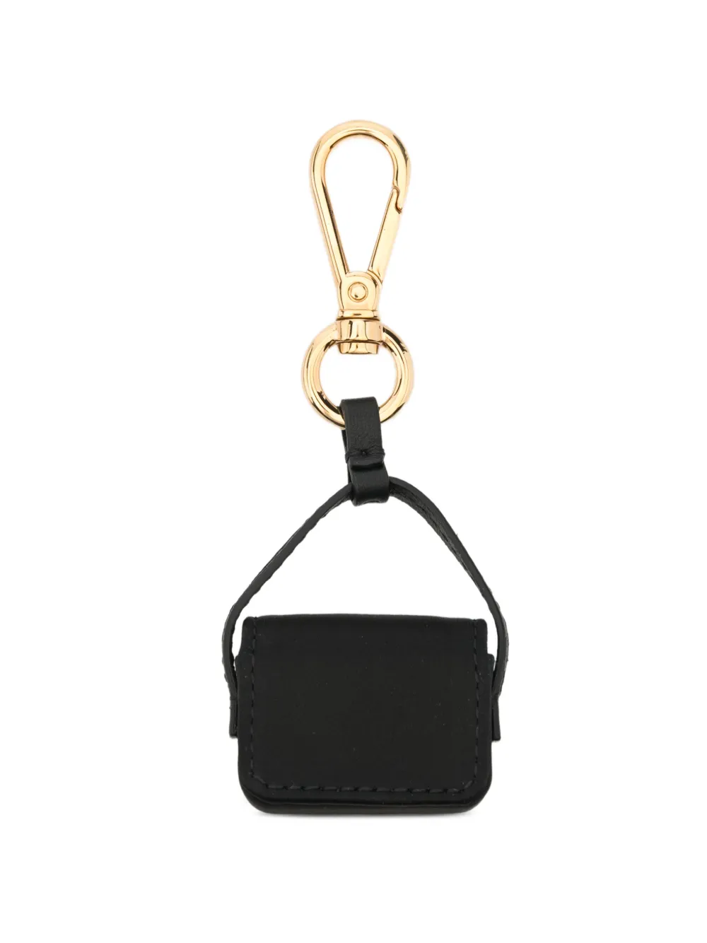FENDI Pico Baguette sleutelhanger met bedel Zwart