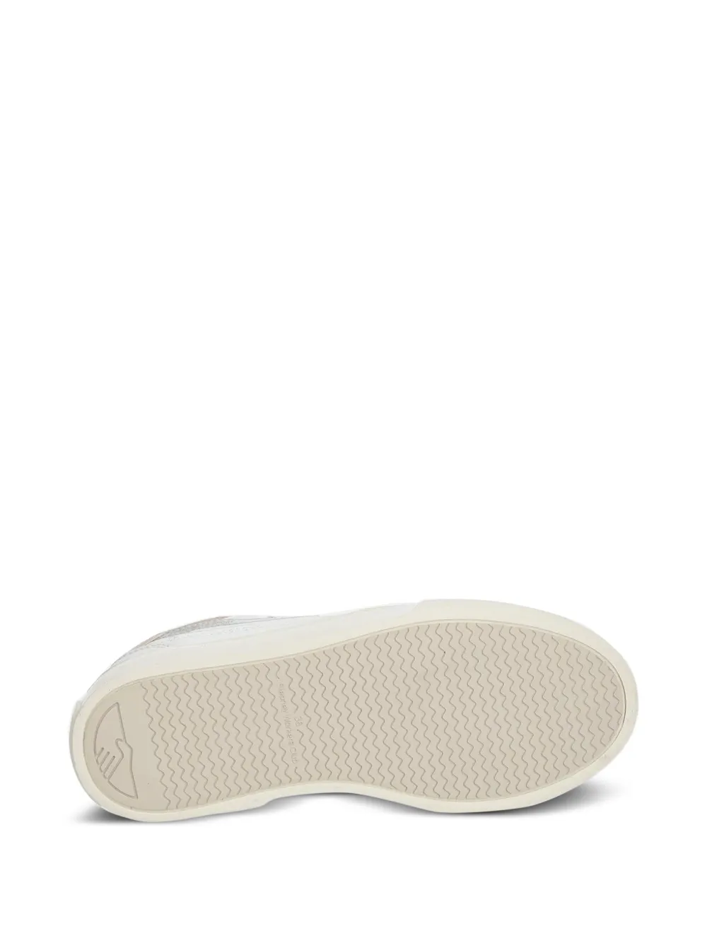 Stepney Workers Club leather lace-up sneakers White