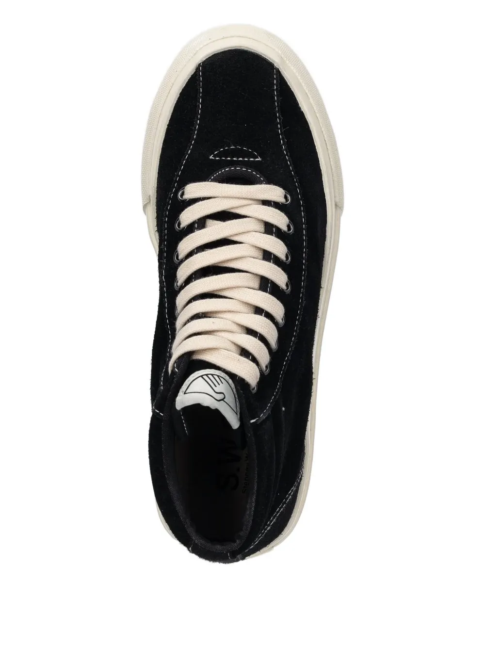 Stepney Workers Club suede high-top trainers - Zwart