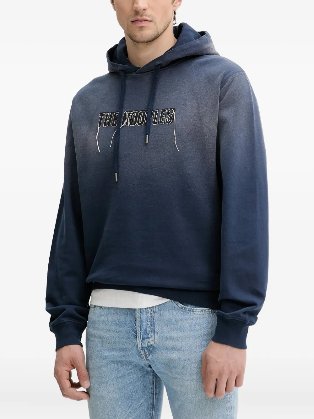 The Kooples faded-effect hoodie | Blue | Image 1
