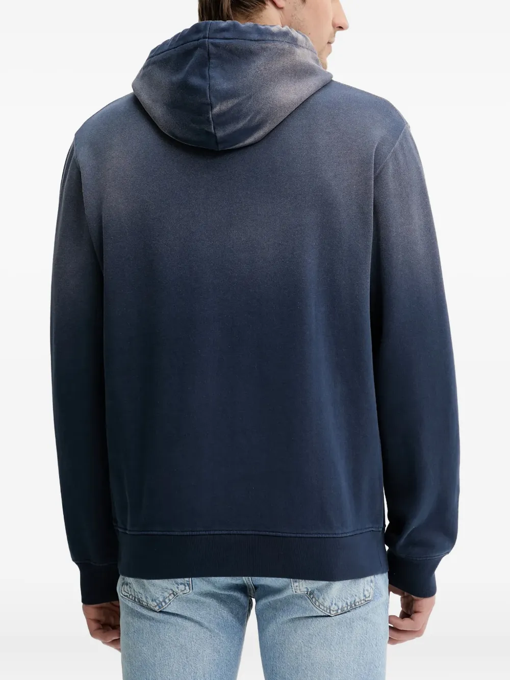  The Kooples Faded-effect Hoodie - Blue 