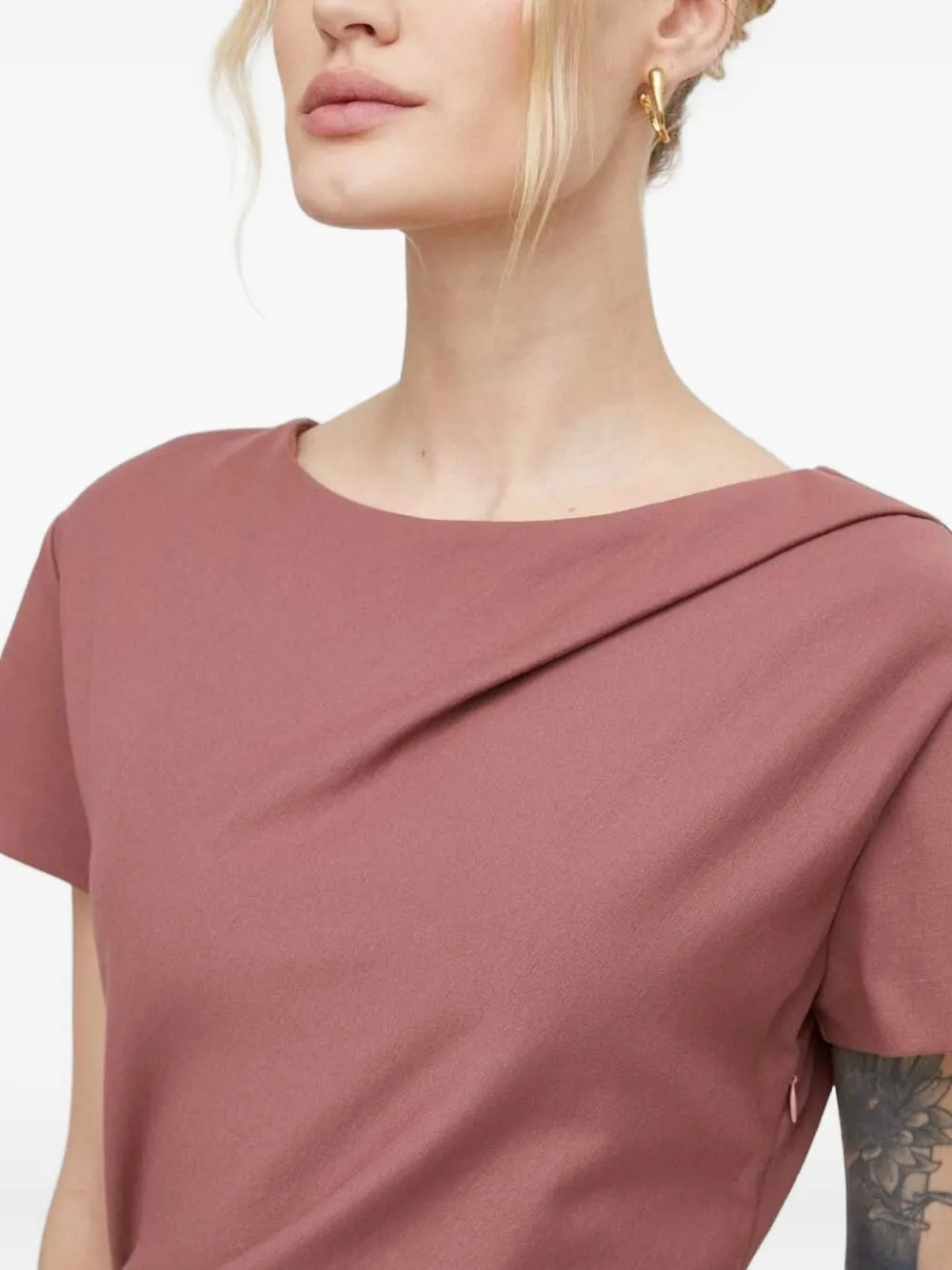 Tiger Of Sweden Short-sleeve Midi Dress In Pink