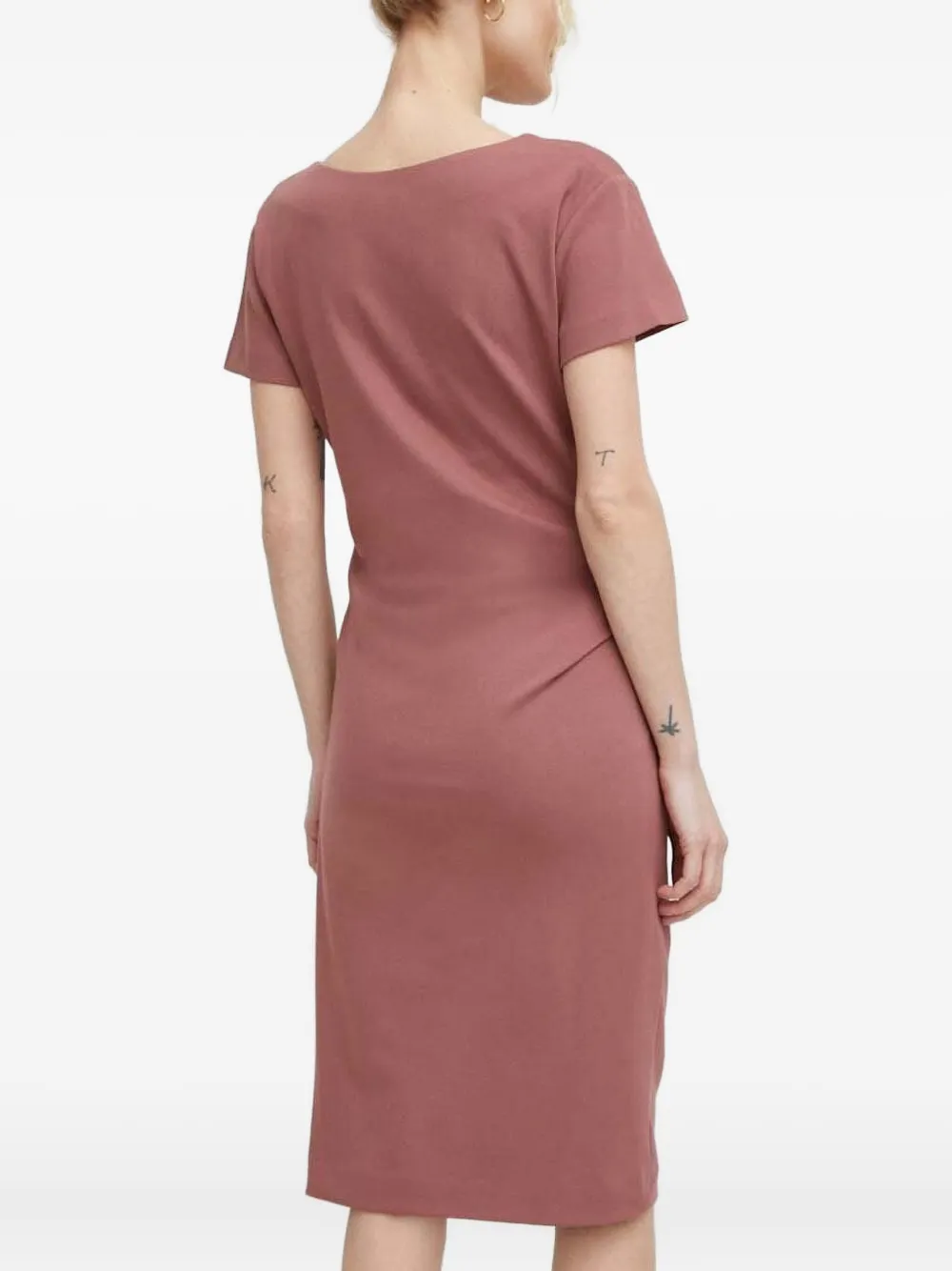 Tiger Of Sweden Short-sleeve Midi Dress In Pink