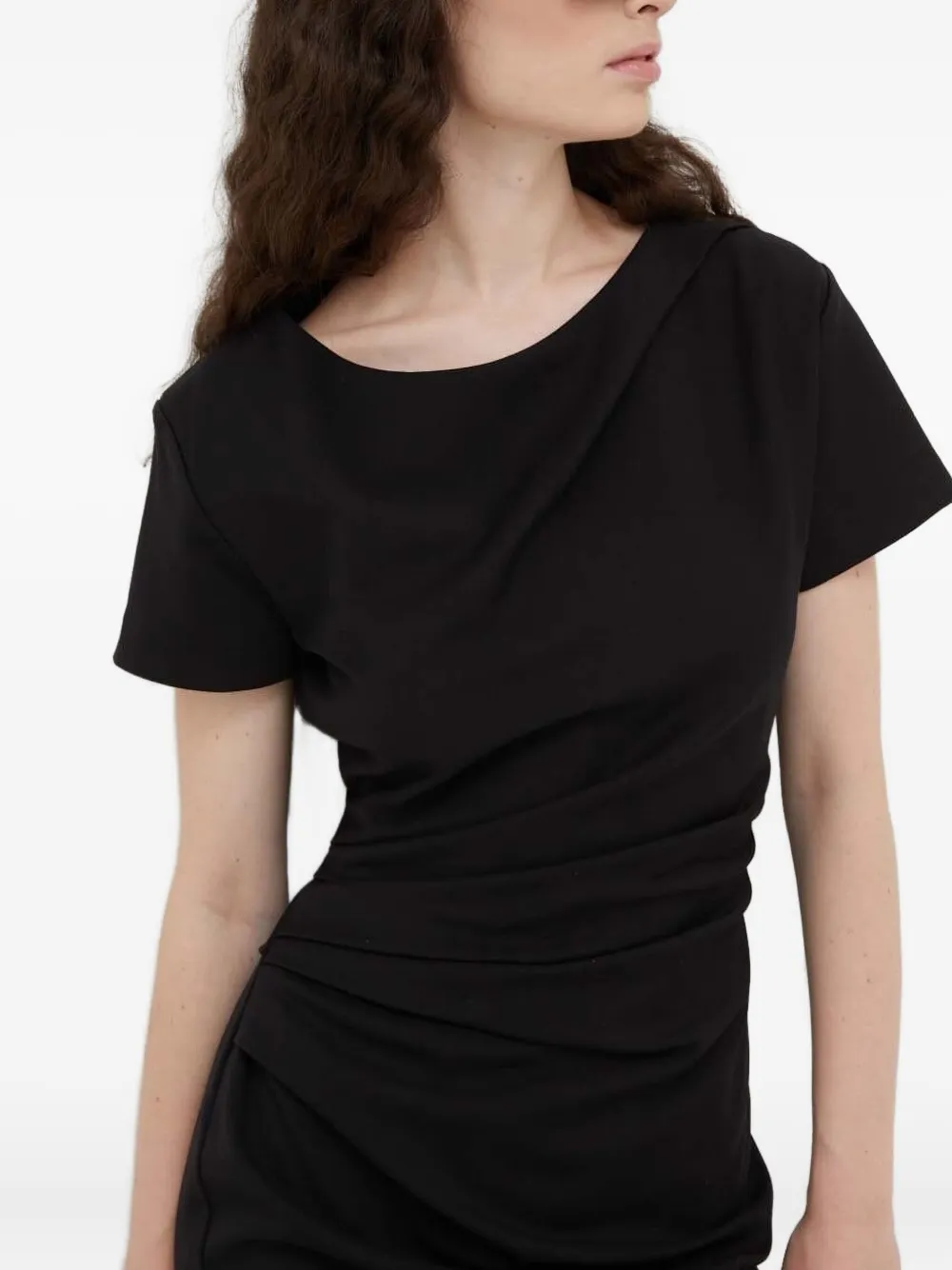 Tiger of Sweden Midi-jurk met gesmockte taille Zwart