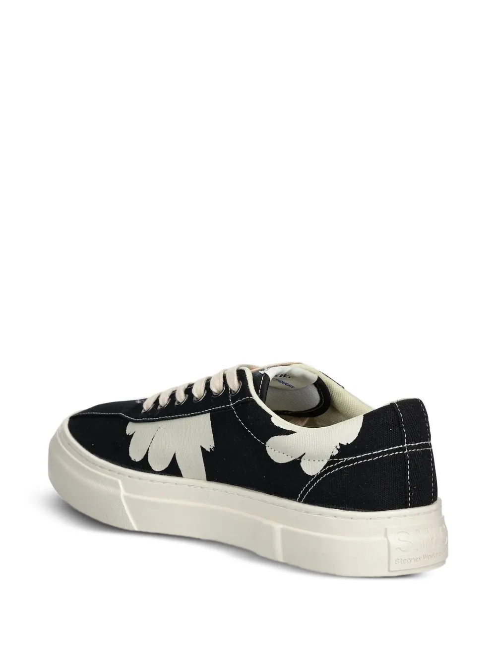  Stepney Workers Club Flower-print Sneakers - Black 