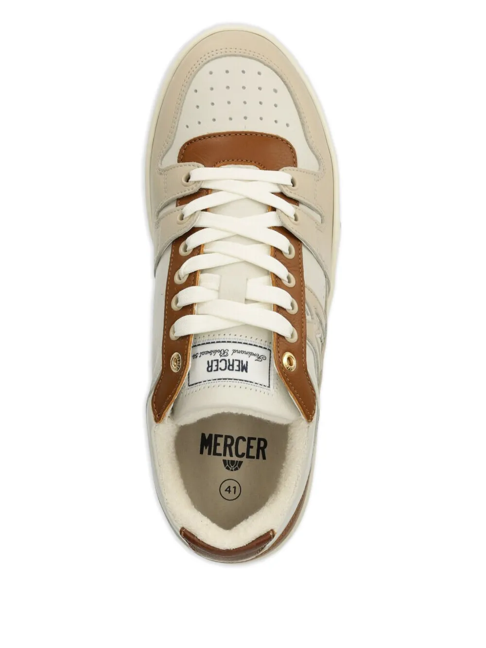 The Mercer Brand panelled low-top sneakers White