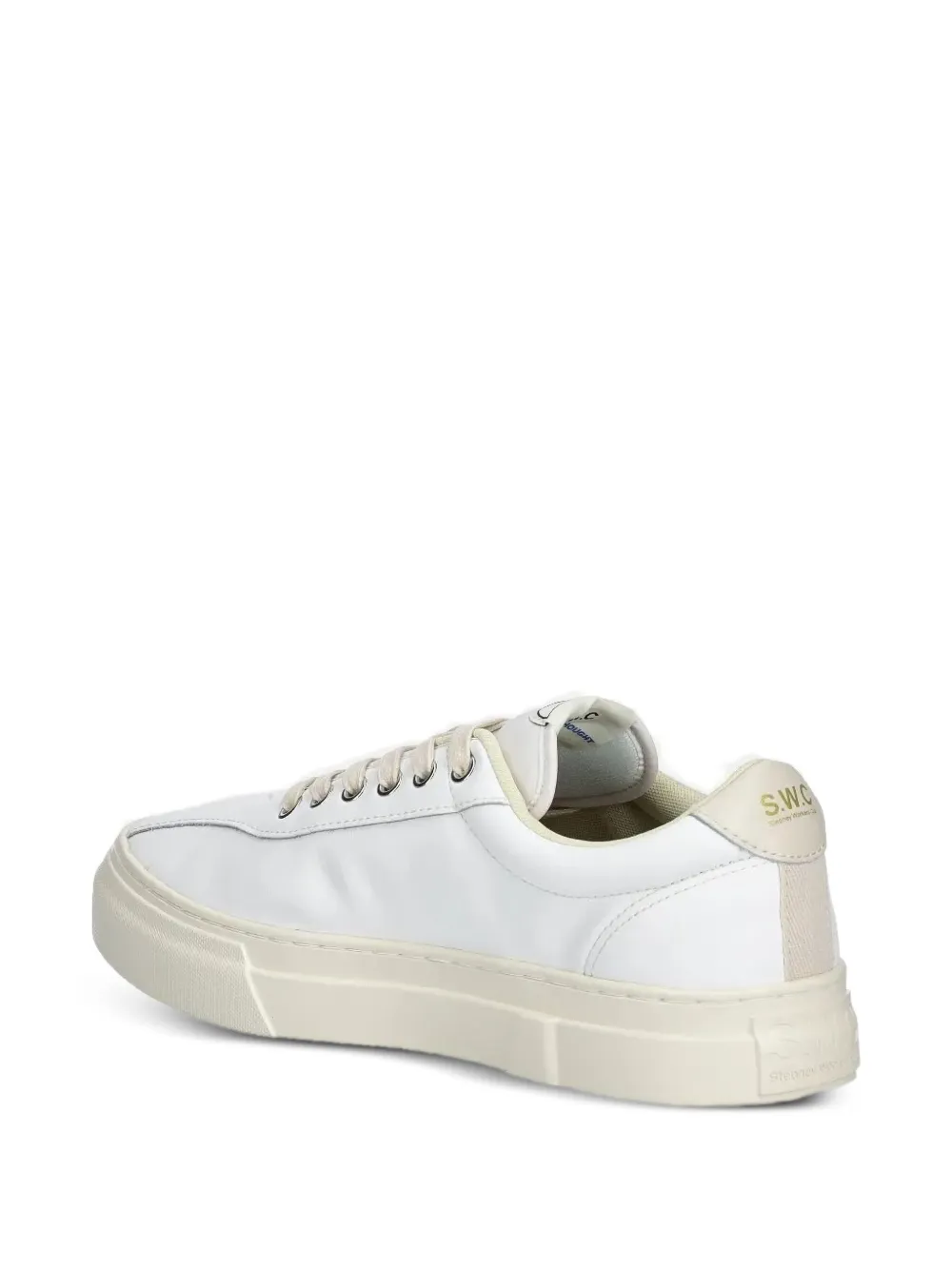 Stepney Workers Club leather lace-up sneakers | Low-Tops | Image 2
