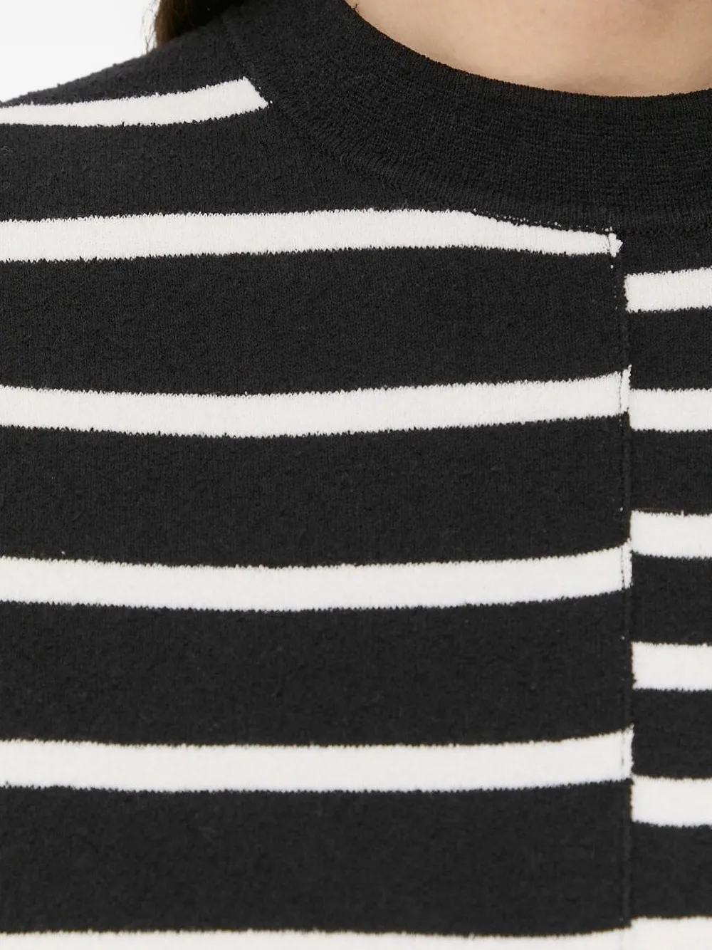 Tiger Of Sweden Stripe Crew-neck Sweater In Black