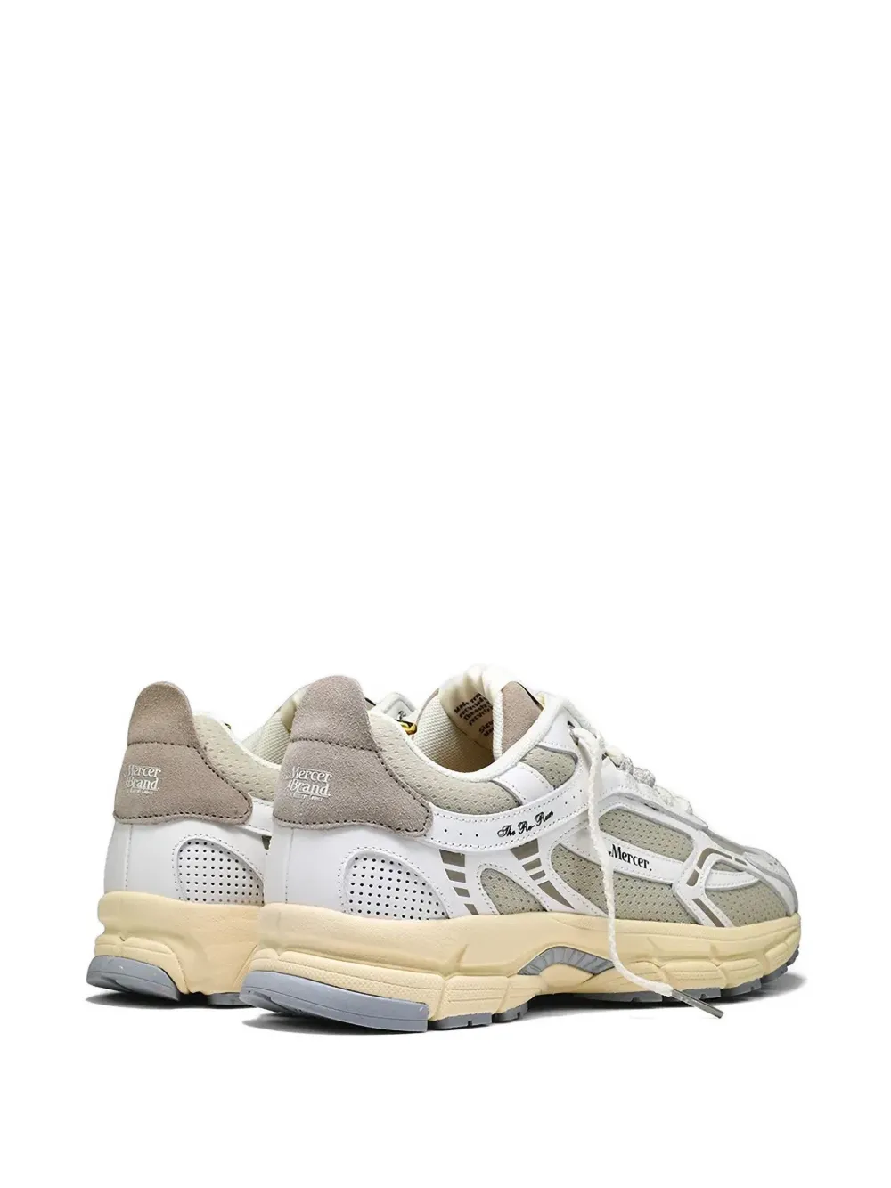 The Mercer Brand Hardloopschoenen met mesh vlakken Wit