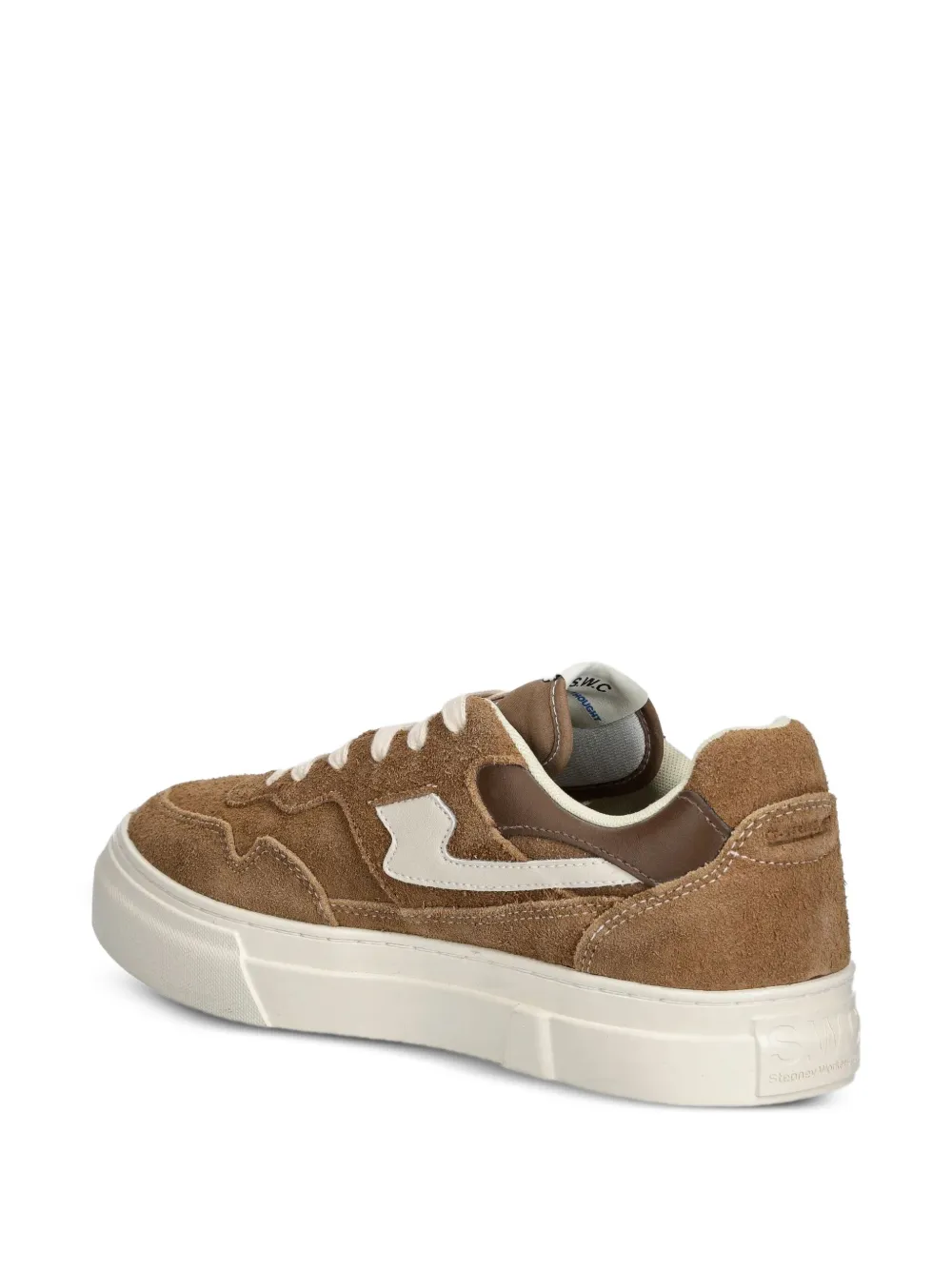 Stepney Workers Club Pearl S-Strike suede panelled trainers Brown