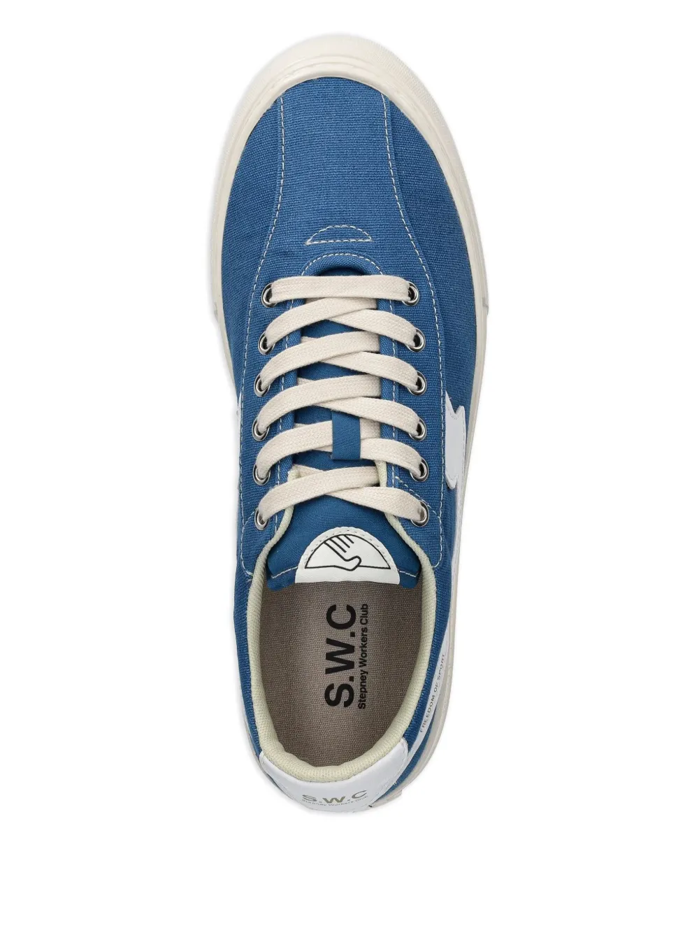 Stepney Workers Club Dellow S-Strike panelled lace-up trainers Blue