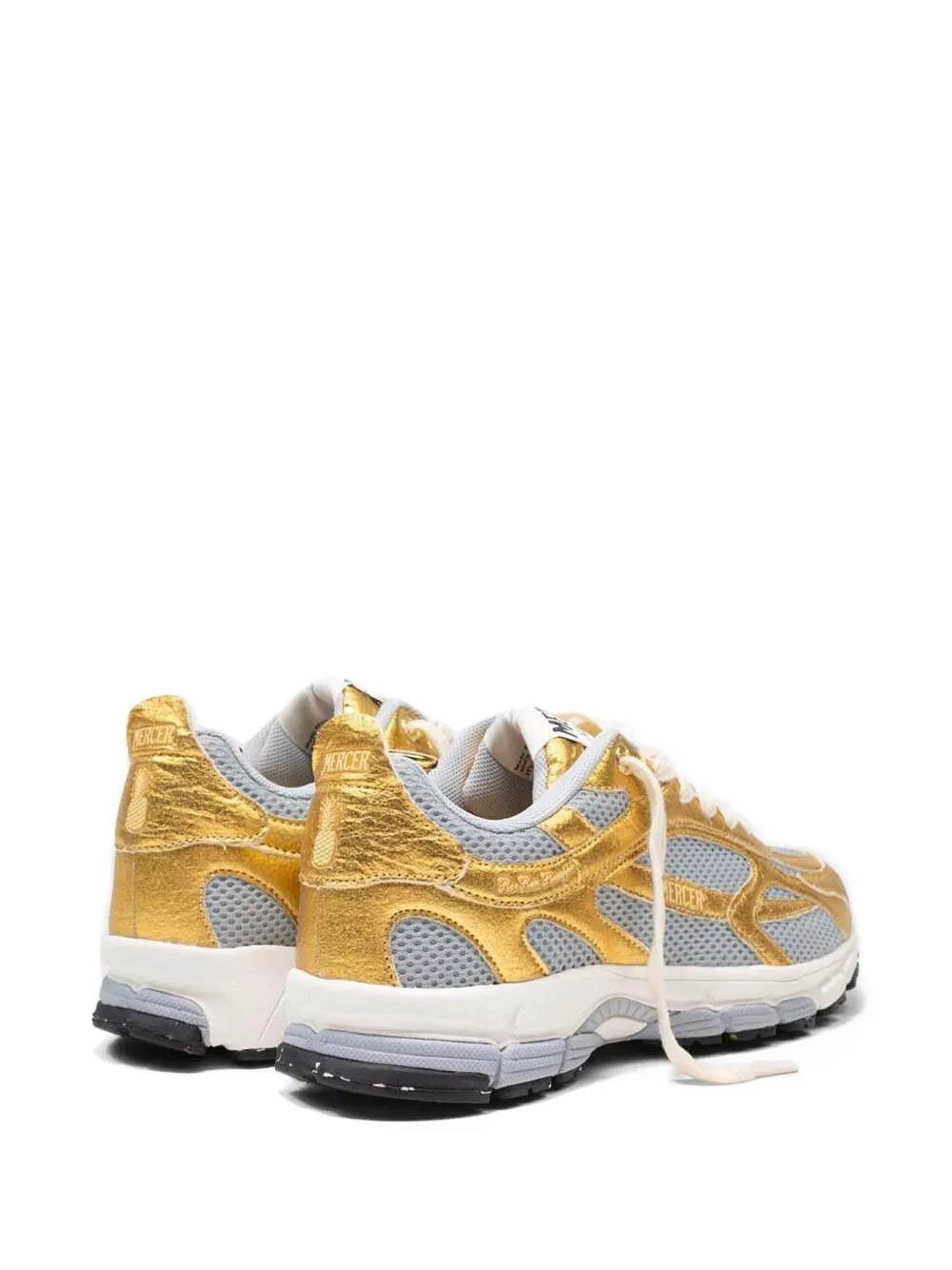 The Mercer Brand Sneakers met mesh vlakken Grijs