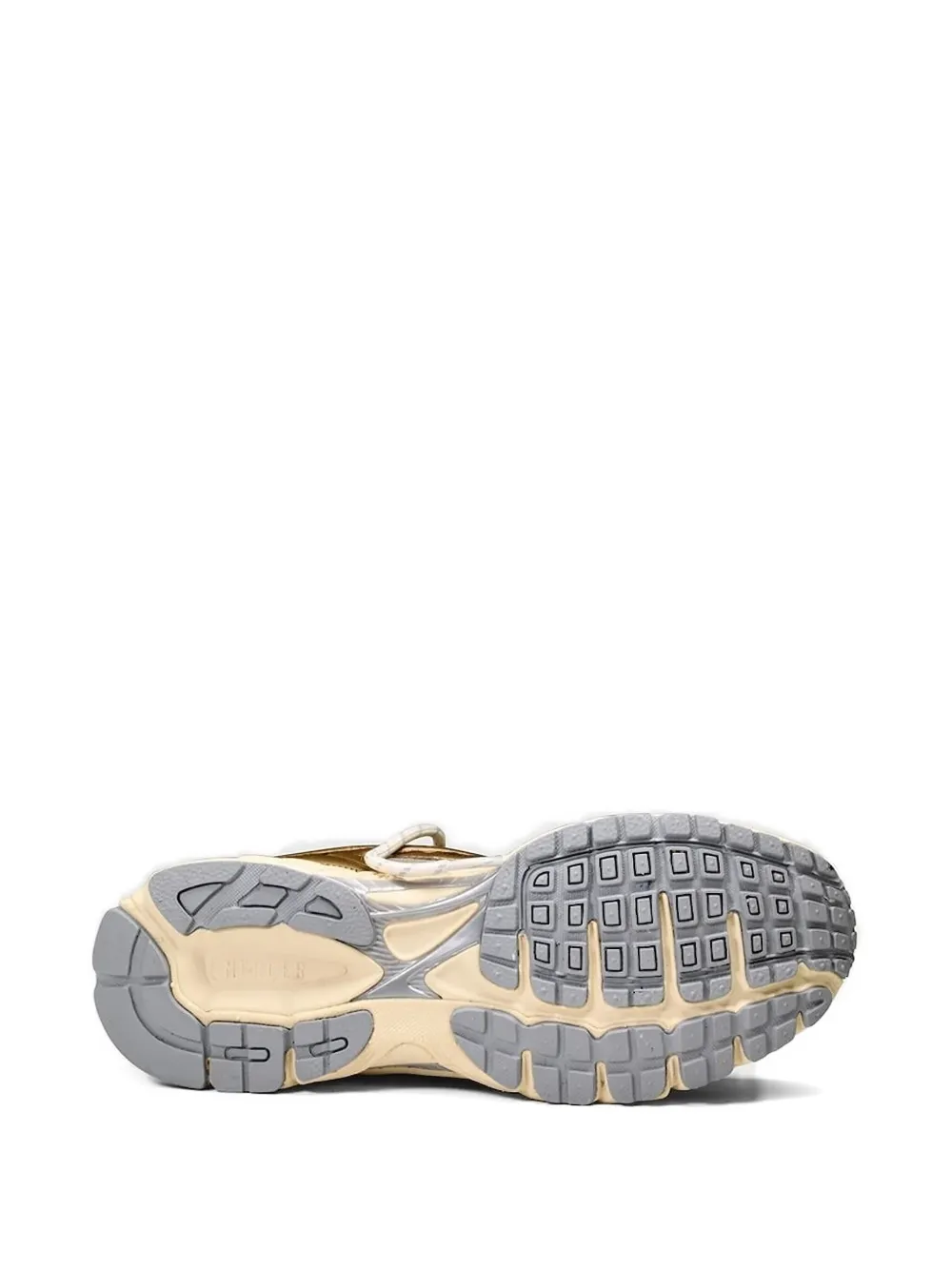 The Mercer Brand Metallic-leather Sneakers In White
