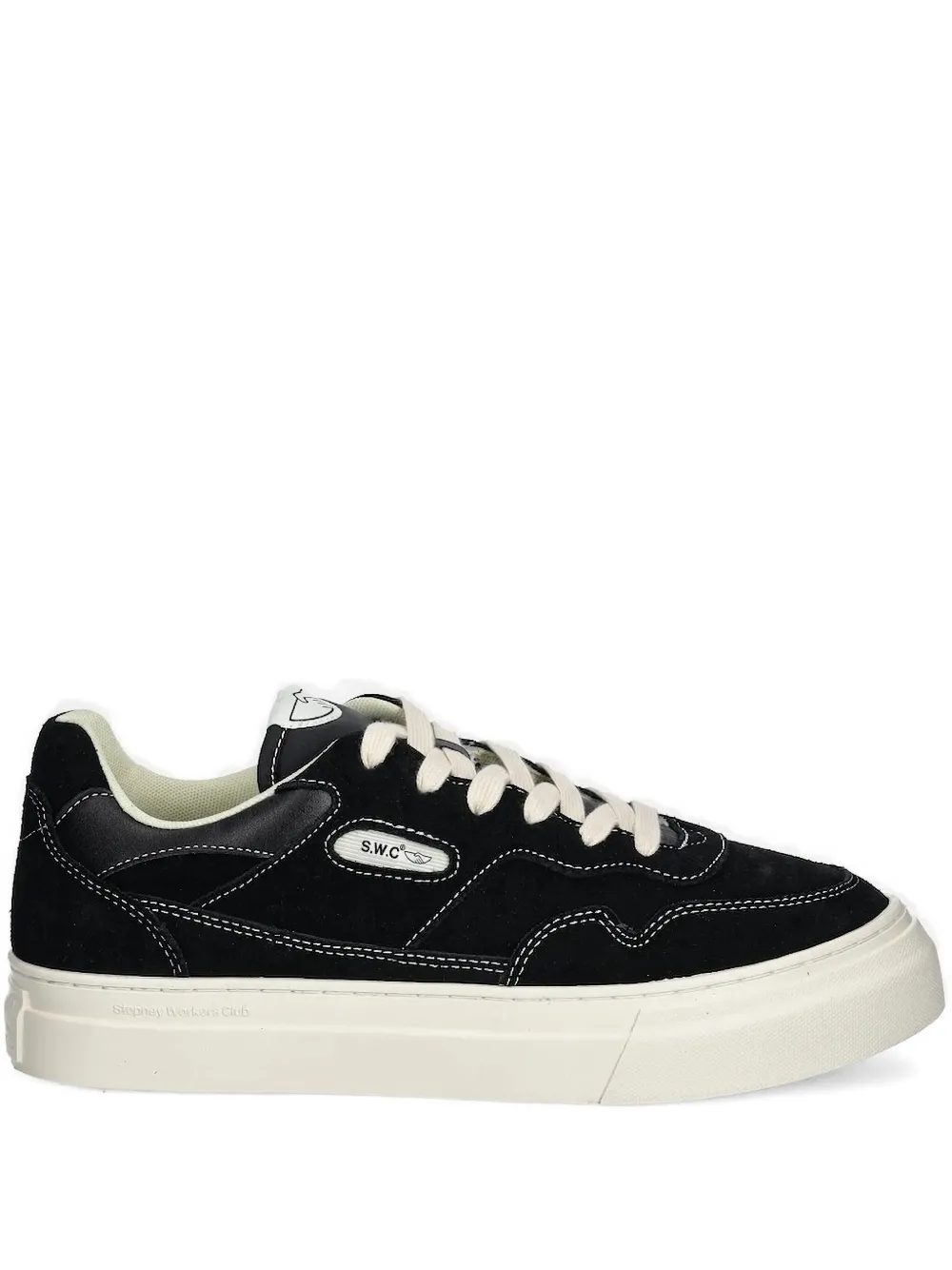 Stepney Workers Club suede leather sneakers - Nero