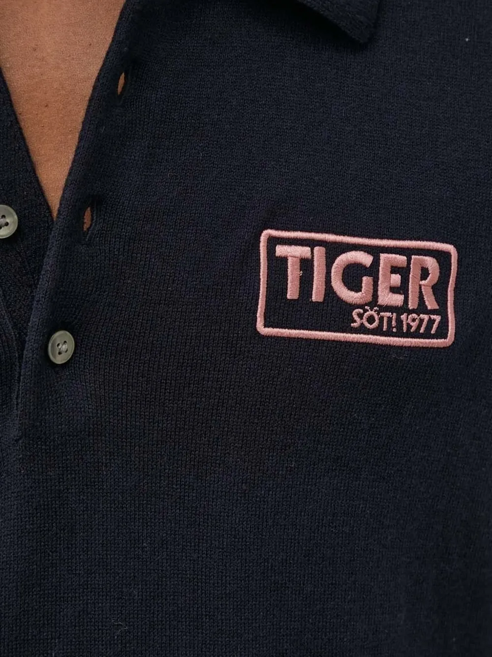 Tiger Of Sweden Logo-embroidered Polo Shirt In Blue