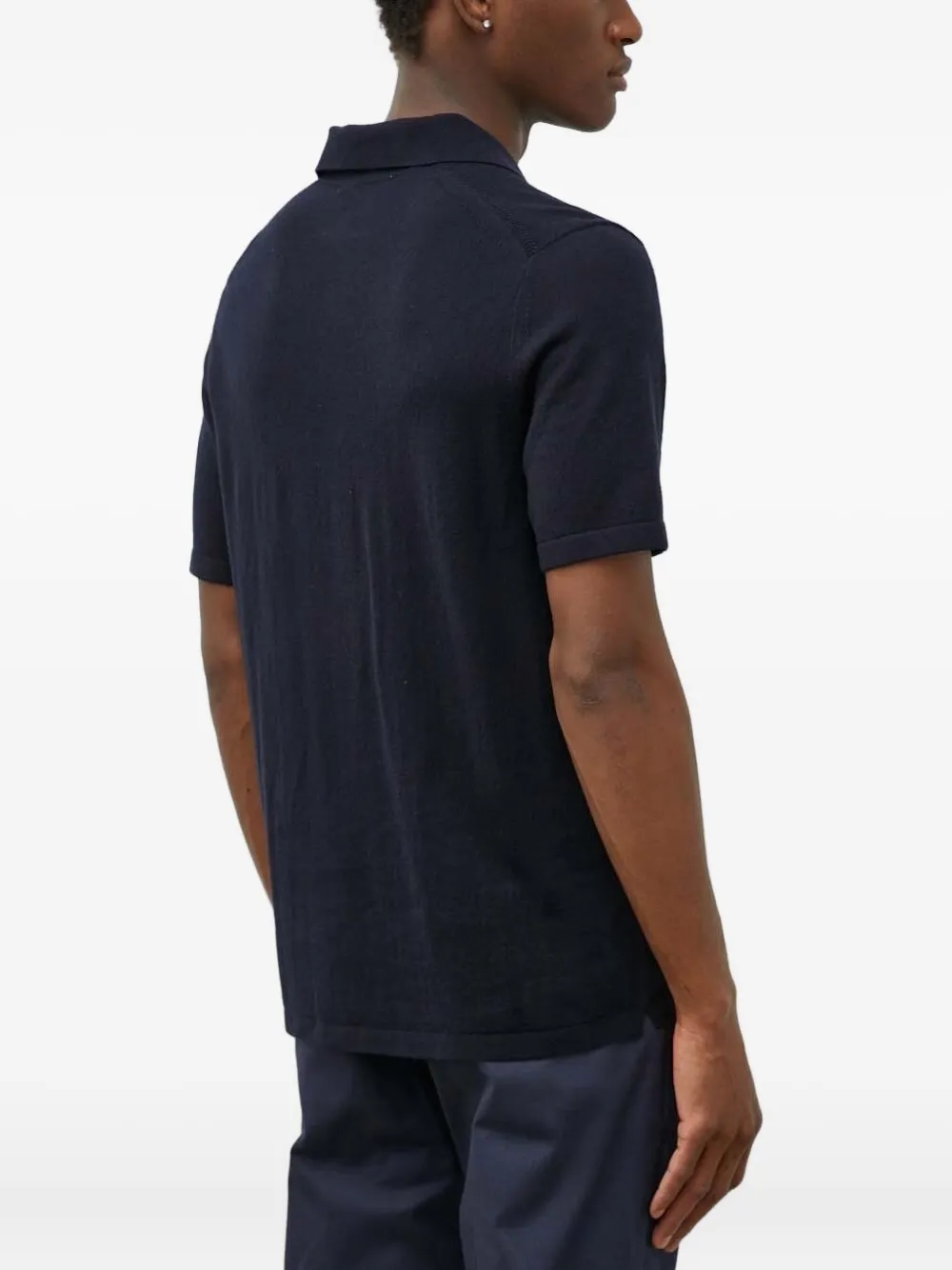 Tiger Of Sweden Logo-embroidered Polo Shirt In Blue