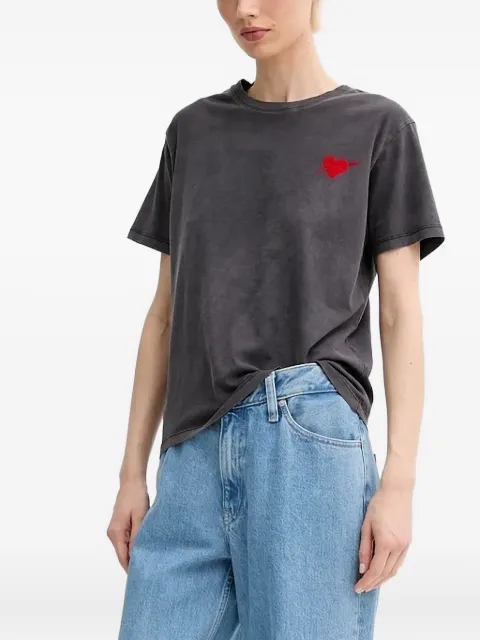 The Kooples heart-detail short-sleeved T-shirt