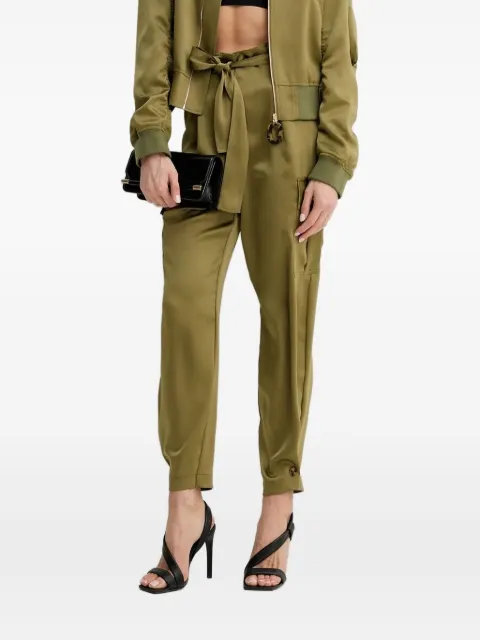 SIMONA CORSELLINI pantalones cargo con cinturón