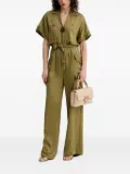 SIMONA CORSELLINI zip-fastening pocket jumpsuit - Green