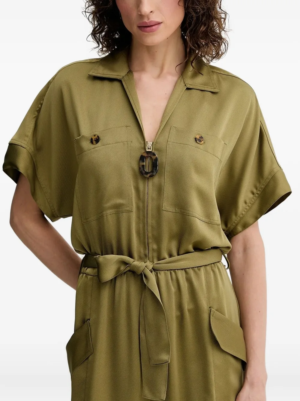  Simona Corsellini Zip-fastening Pocket Jumpsuit - Green 
