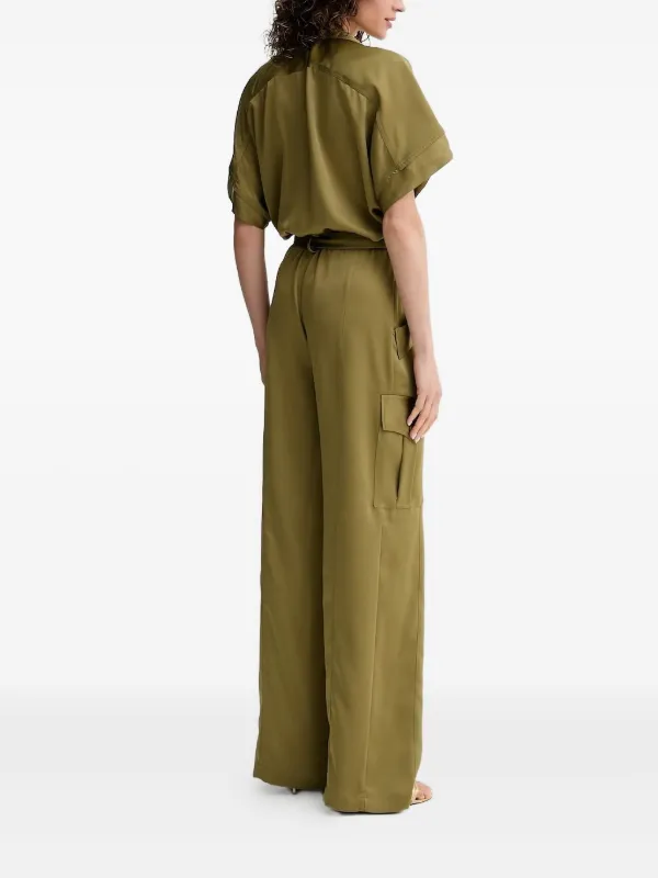 SIMONA CORSELLINI Mono Largo Con Bolsillo y Cremallera Verde